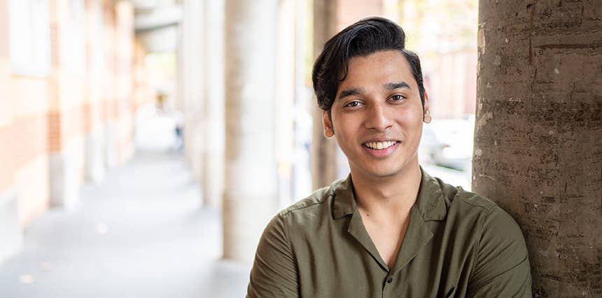 UTS Insearch helped Amaan shake off his shyness and prepare for academic success.