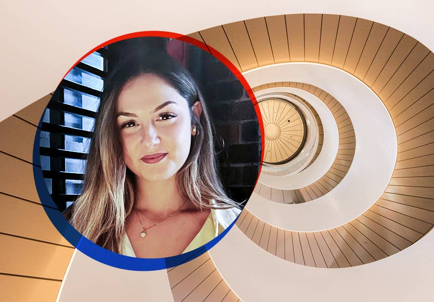 Walking her dog inspired a career change for Maddison.