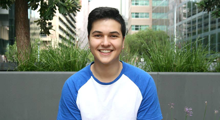 UTS Insearch Diploma of IT graduate Dominic Kihas. 