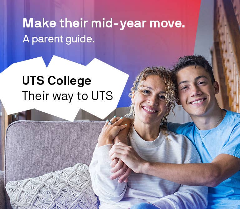 Make their mid-year move. UTS College their way to UTS.