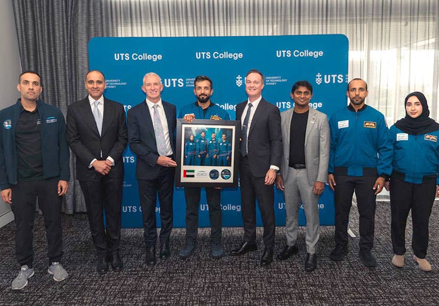 Distinguished visitors from UAE enjoyed productive conversation with representatives from UTS College and UTS before the 2025 UAE Youth Circle.

