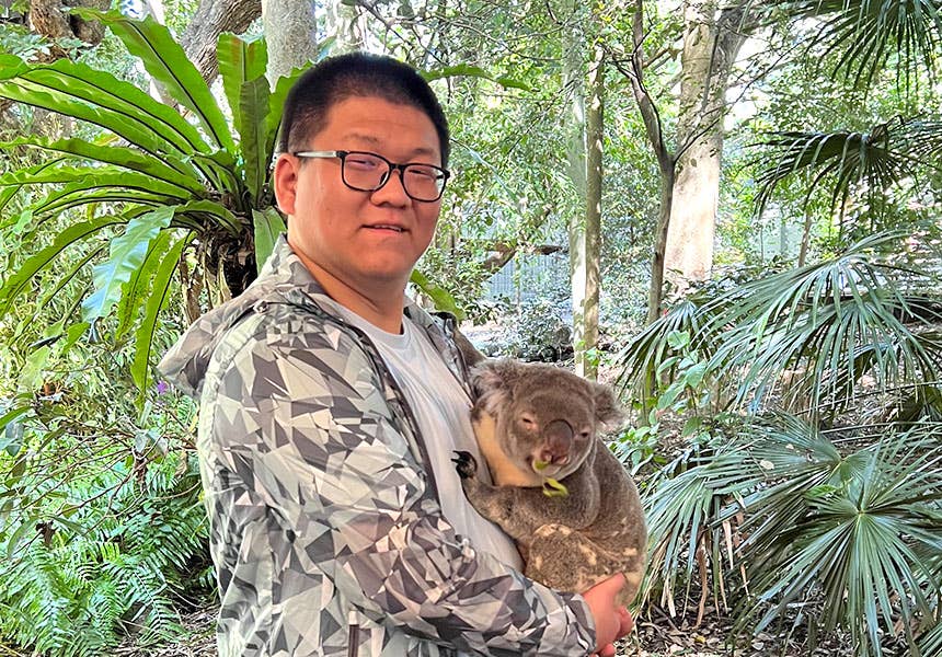 Finding a warm welcome in Australia inspires Henry to contribute to campus life.