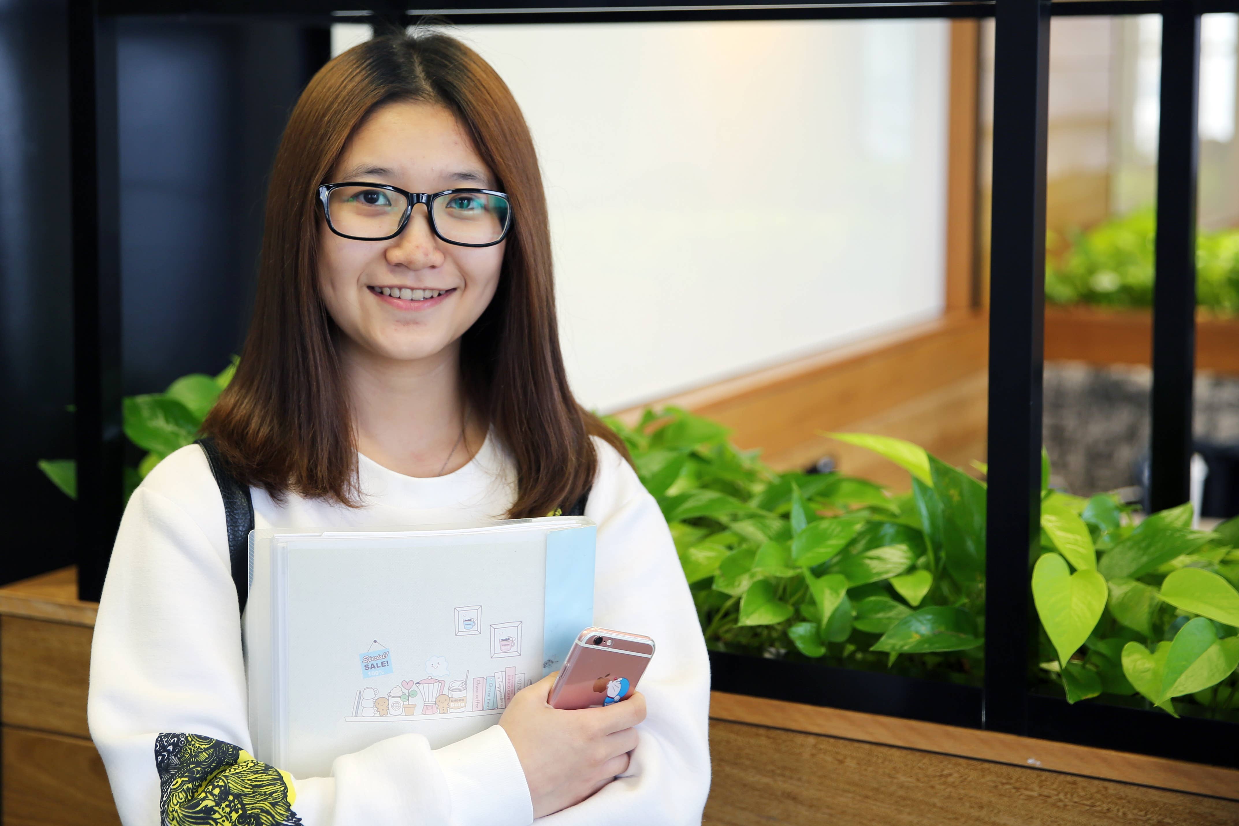 Susan aspires to becoming a film producer and is well on her way.