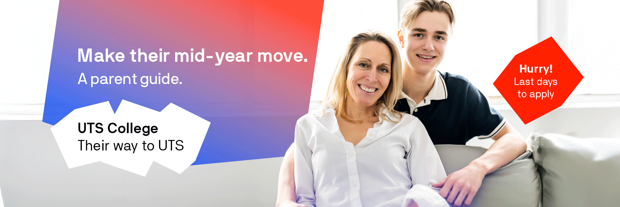Make their mid-year move. UTS College their way to UTS.