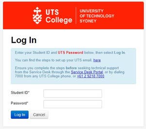 UTS College Log in to eStudent