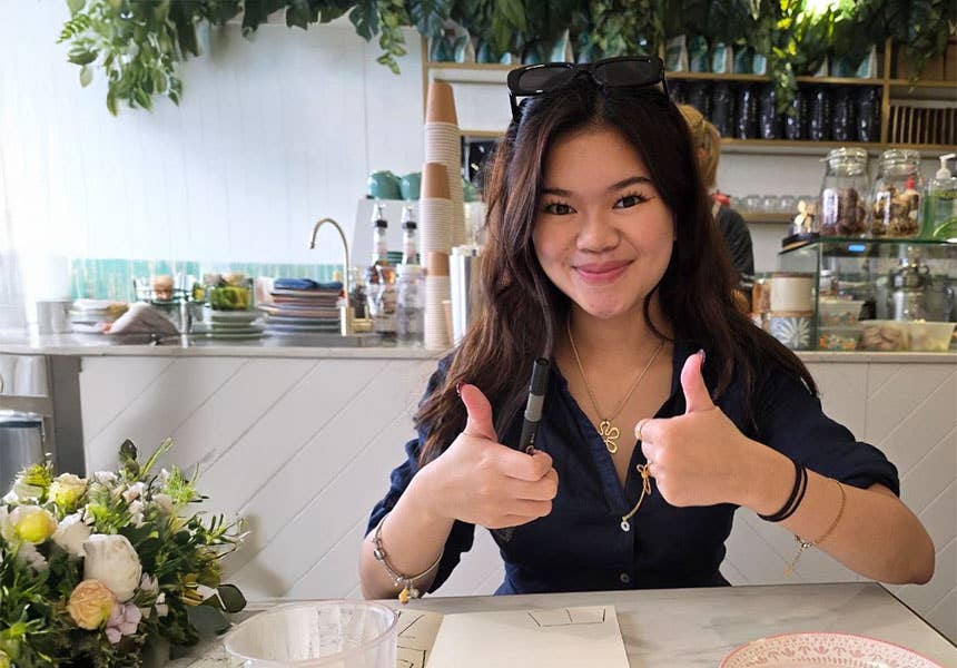 UTS Foundation Studies prize winner Reesha Sy.