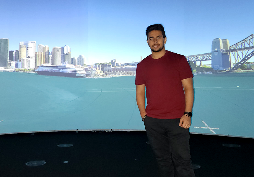 Himanshu enjoys the rewards of giving back.