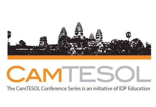 CamTESOL logo with temple background