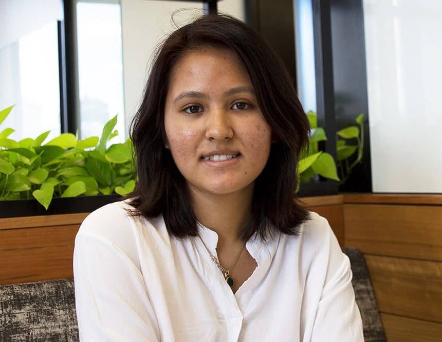 Diploma of Engineering graduate and UTS student Tanya Mukhia. 