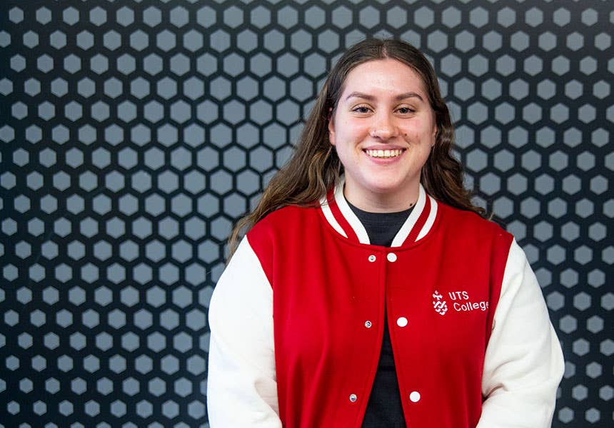 Pictured: Tahlia is now pre-medicine at UTS