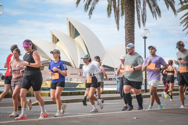 Running in the 2025 Hoka Half Marathon