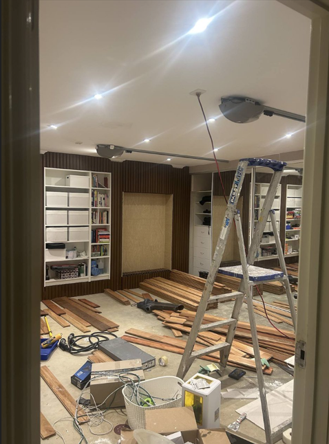 Getting the garage ready to move in