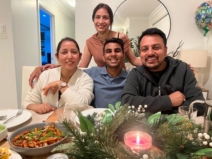 A long awaited family dinner