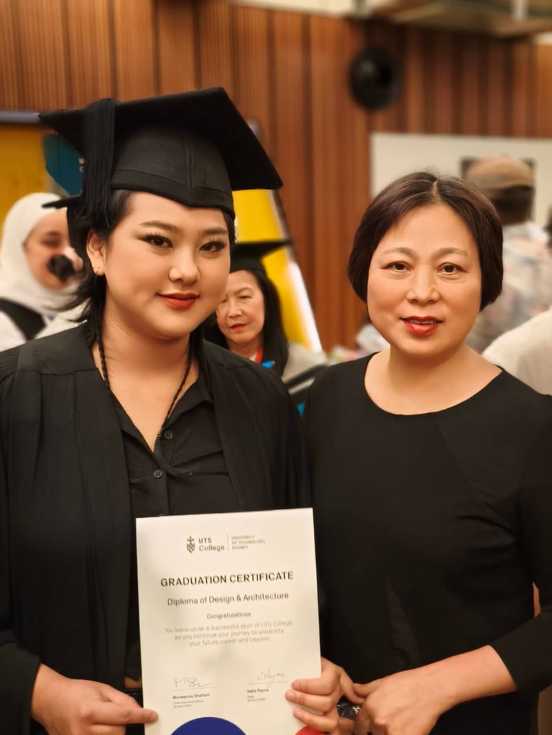 Me and Mum at College Graduation