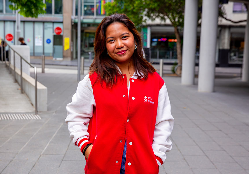 Erin says caring for people is the key to success as a student ambassador.