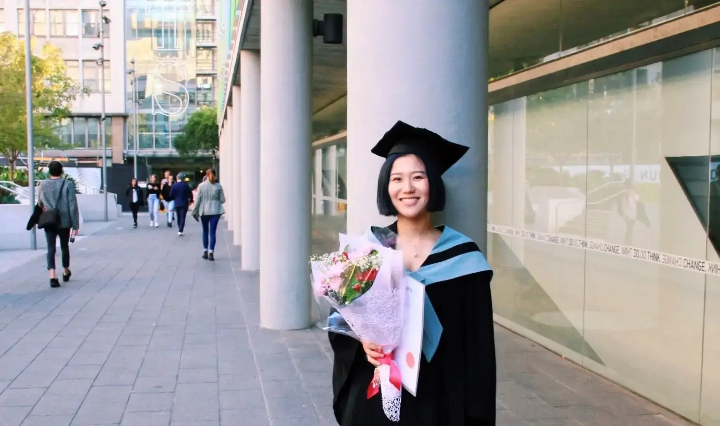 Business student Liqing Chen is the first in her family to study internationally