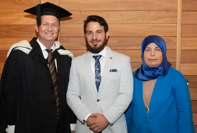 UTS Insearch Managing Director Alex Murphy; Matt Hassoun and is wife.