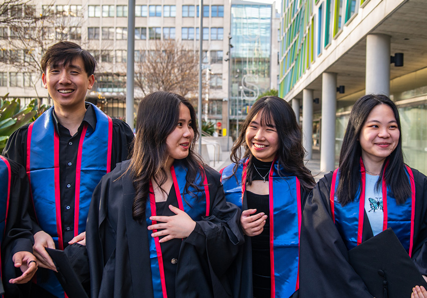 UTS College holds its first live graduation since 2019.