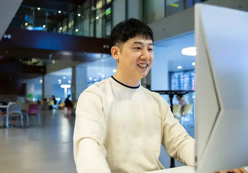 Outstanding Graduate Prize winner Hyunmin has plenty to sing about.